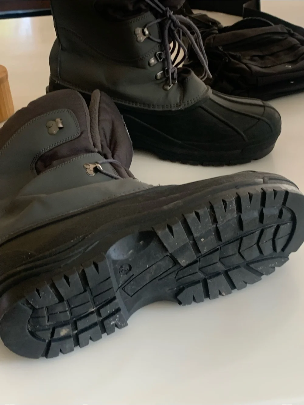 Polar Men's Black Winter Snow Boots